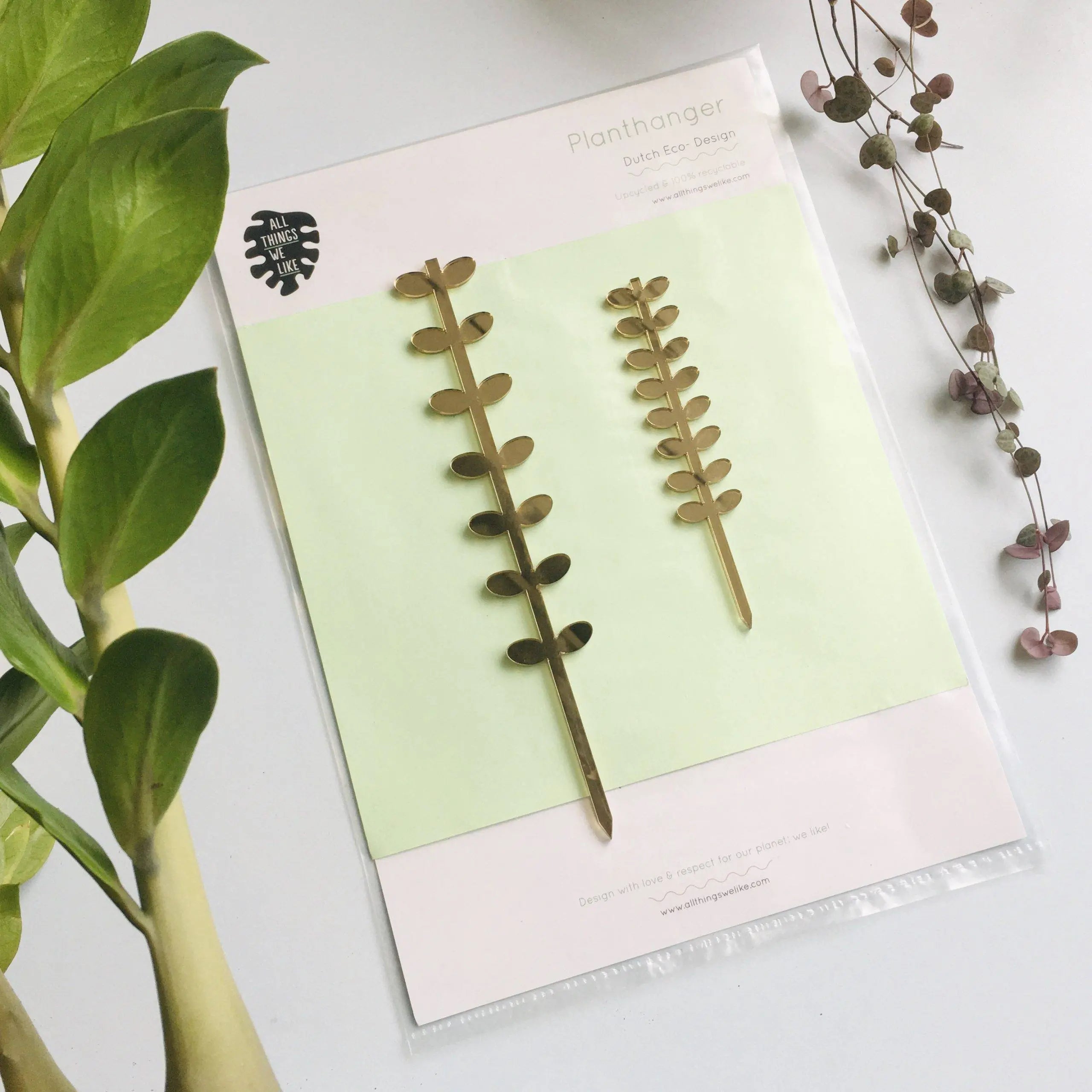 Plantensteun set Leaves