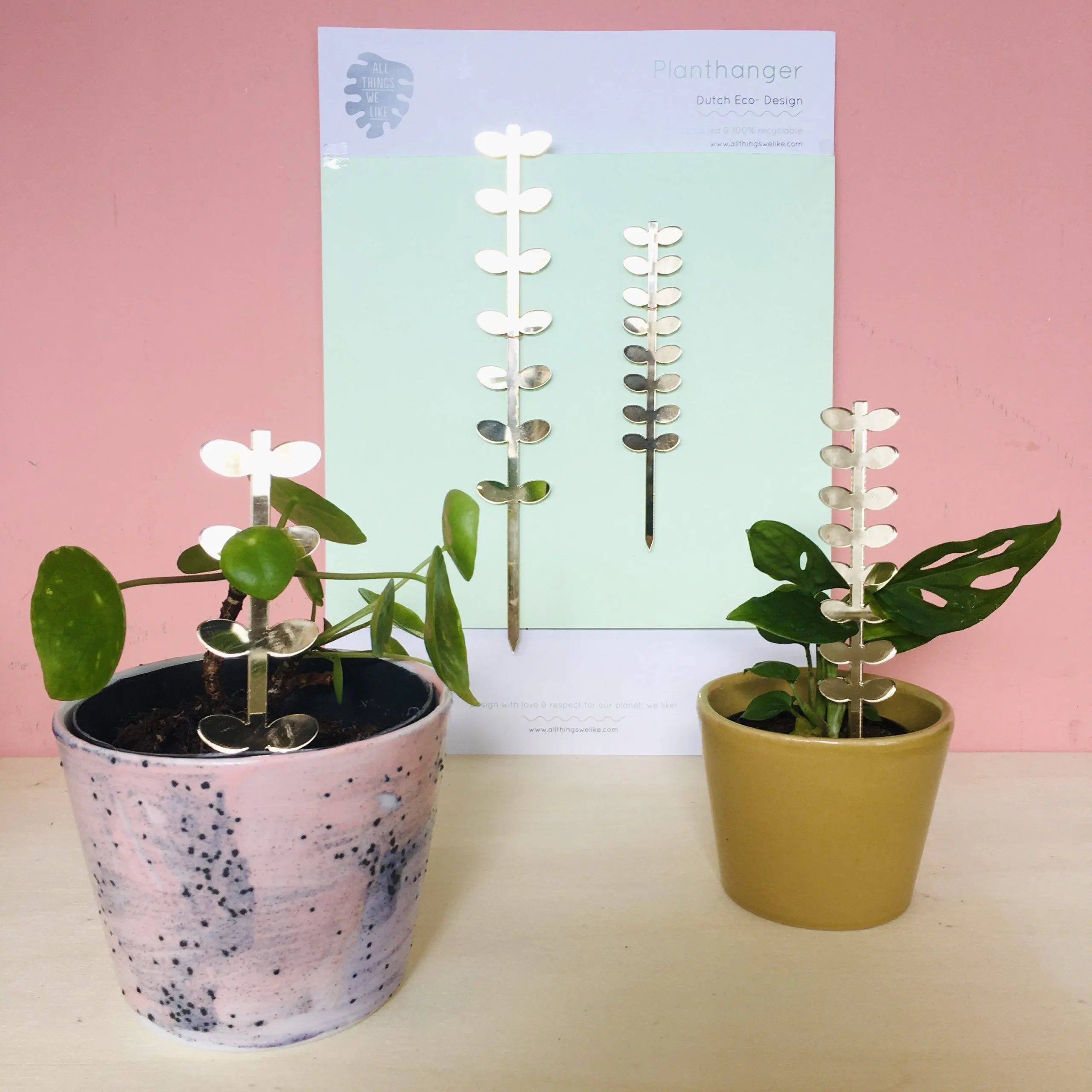 Plantensteun set Leaves