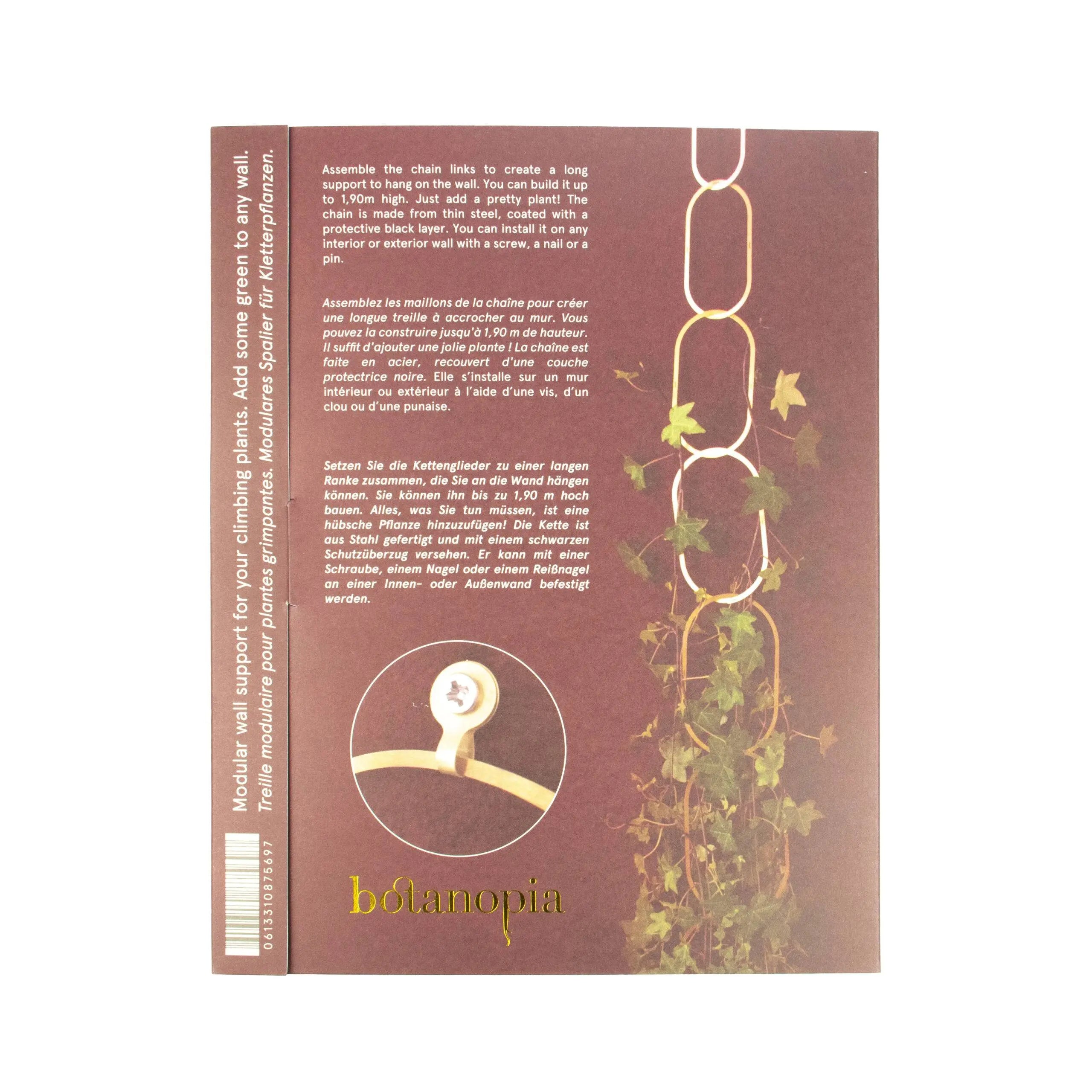 Gouden Messing Ketting: Klimplantensteun