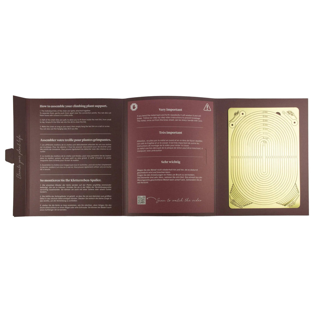 Gouden Messing Ketting: Klimplantensteun