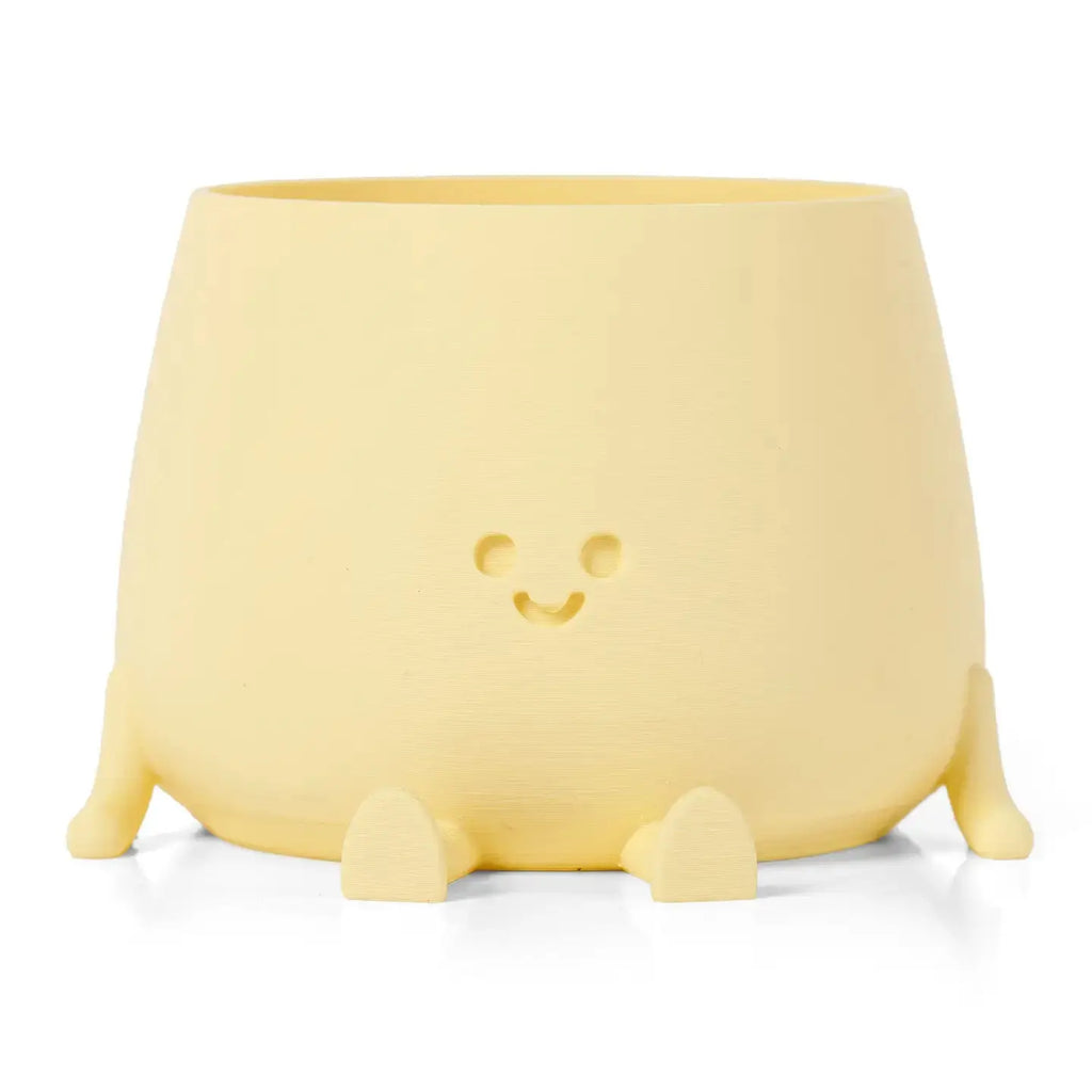 Happy Pot bloempotje - Amandelgeel (klein)