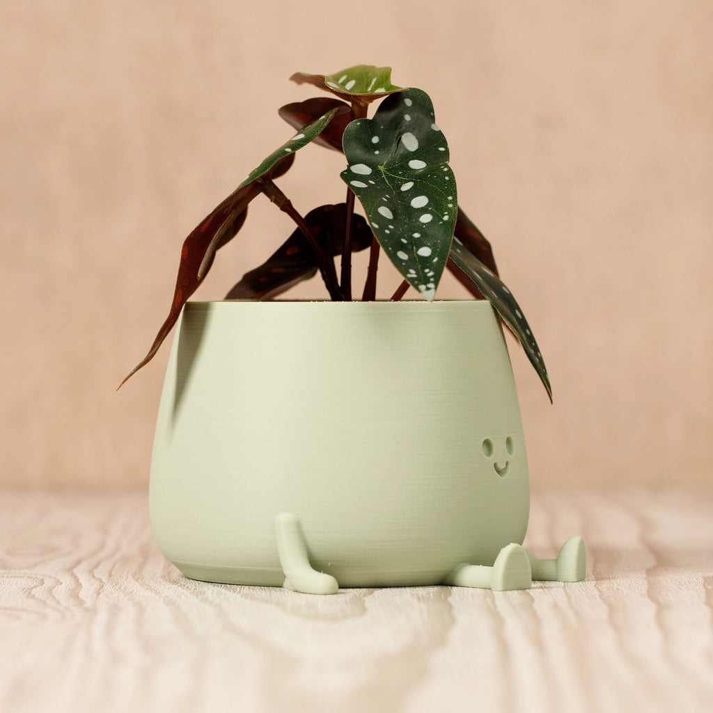 Happy Pot bloempotje - Saliegroen (klein)