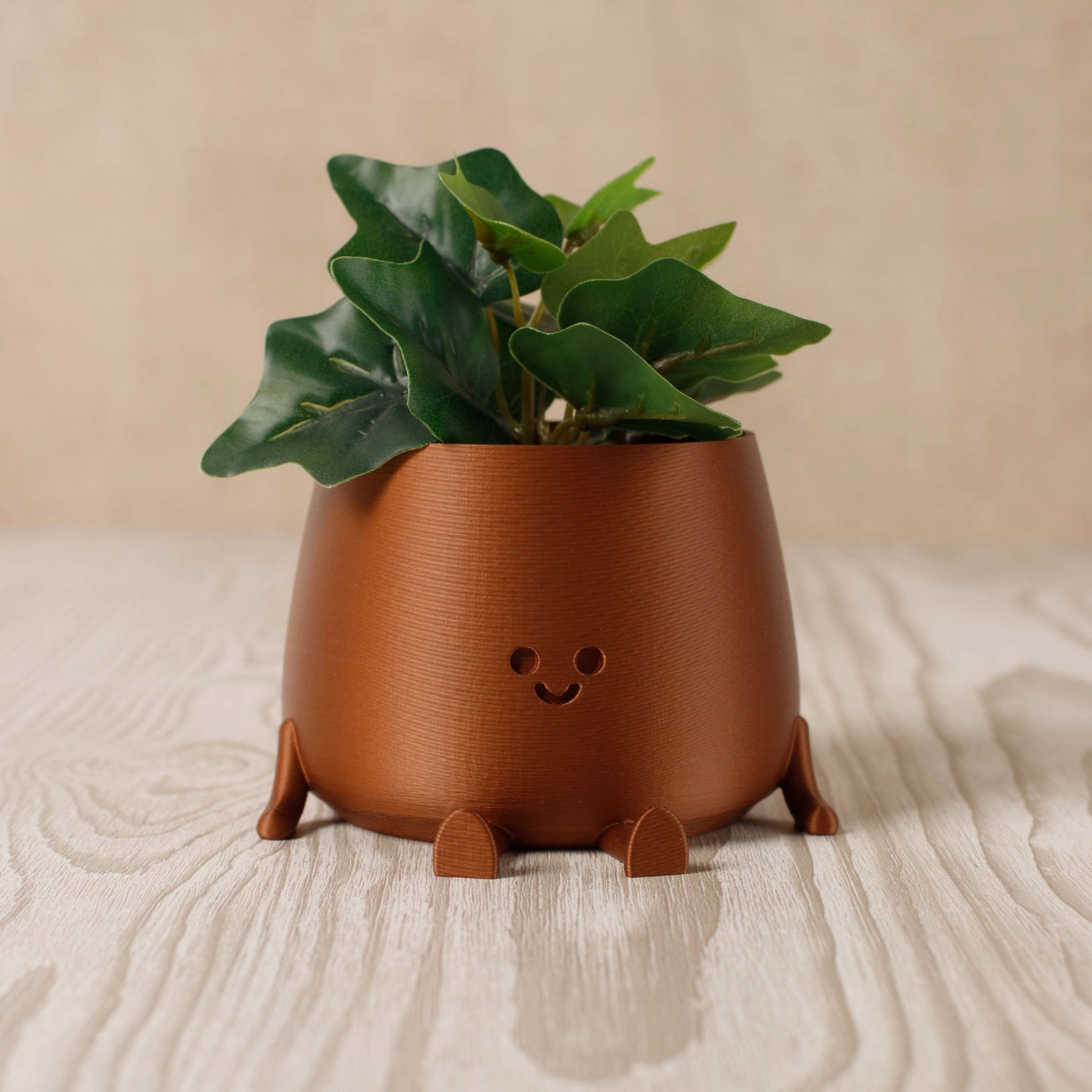 Happy Pot bloempotje - Metallic Brass (medium)