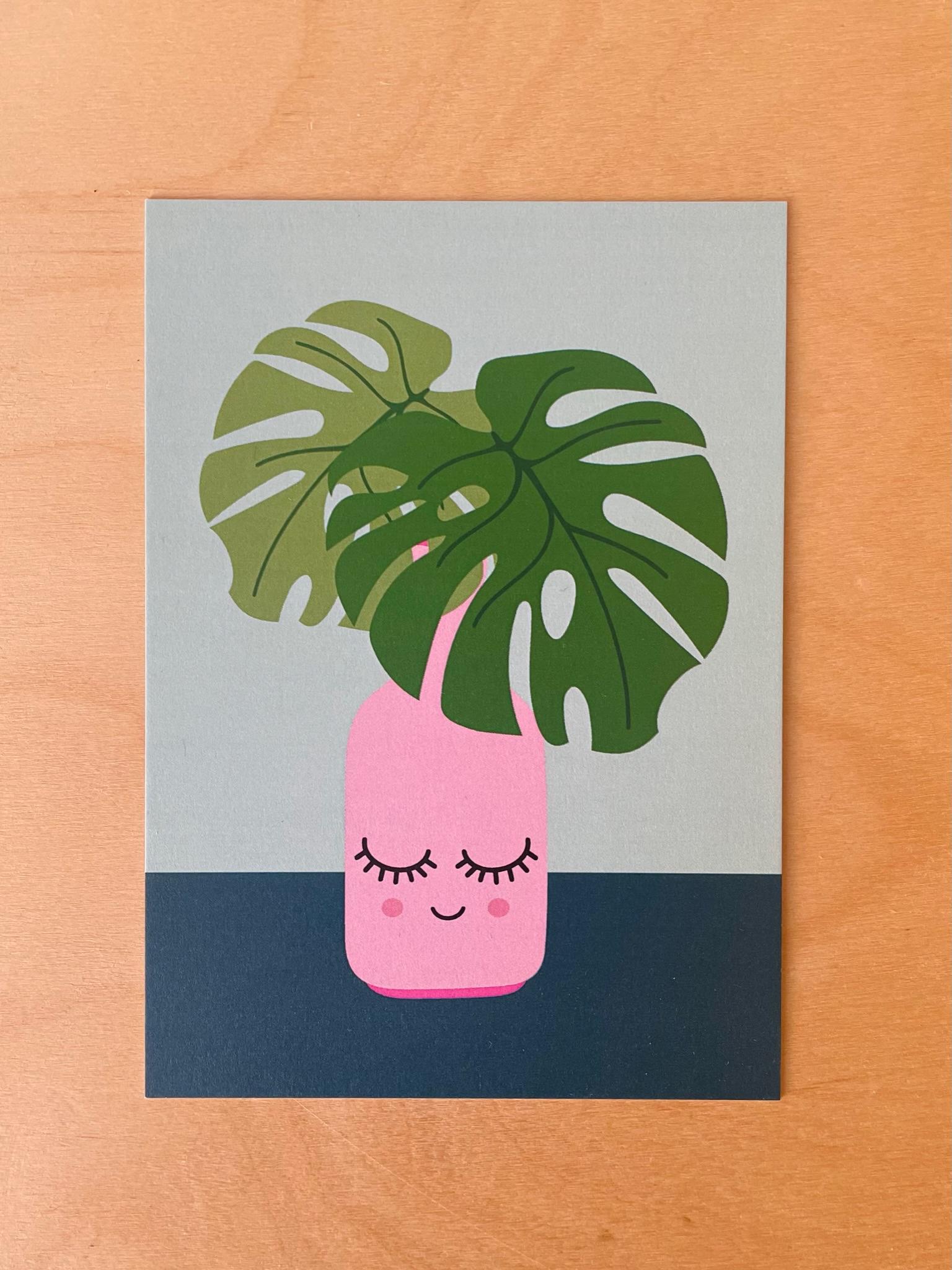 Postkaart 'Monstera'