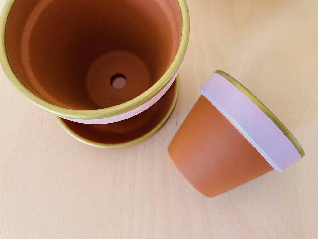 Terracotta bloempotje ⌀6 cm