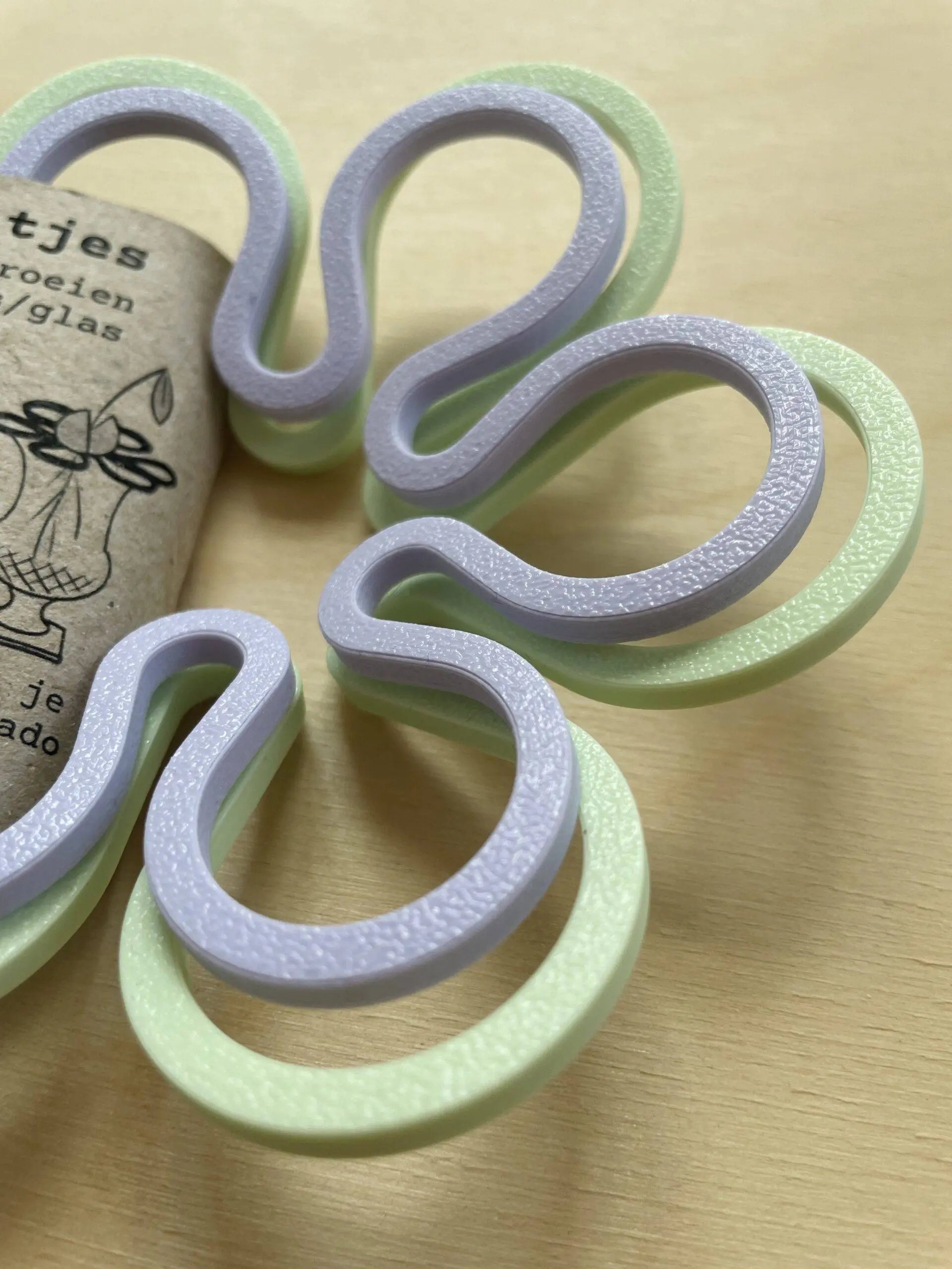 Stekschaaltjes set (lila en groen)