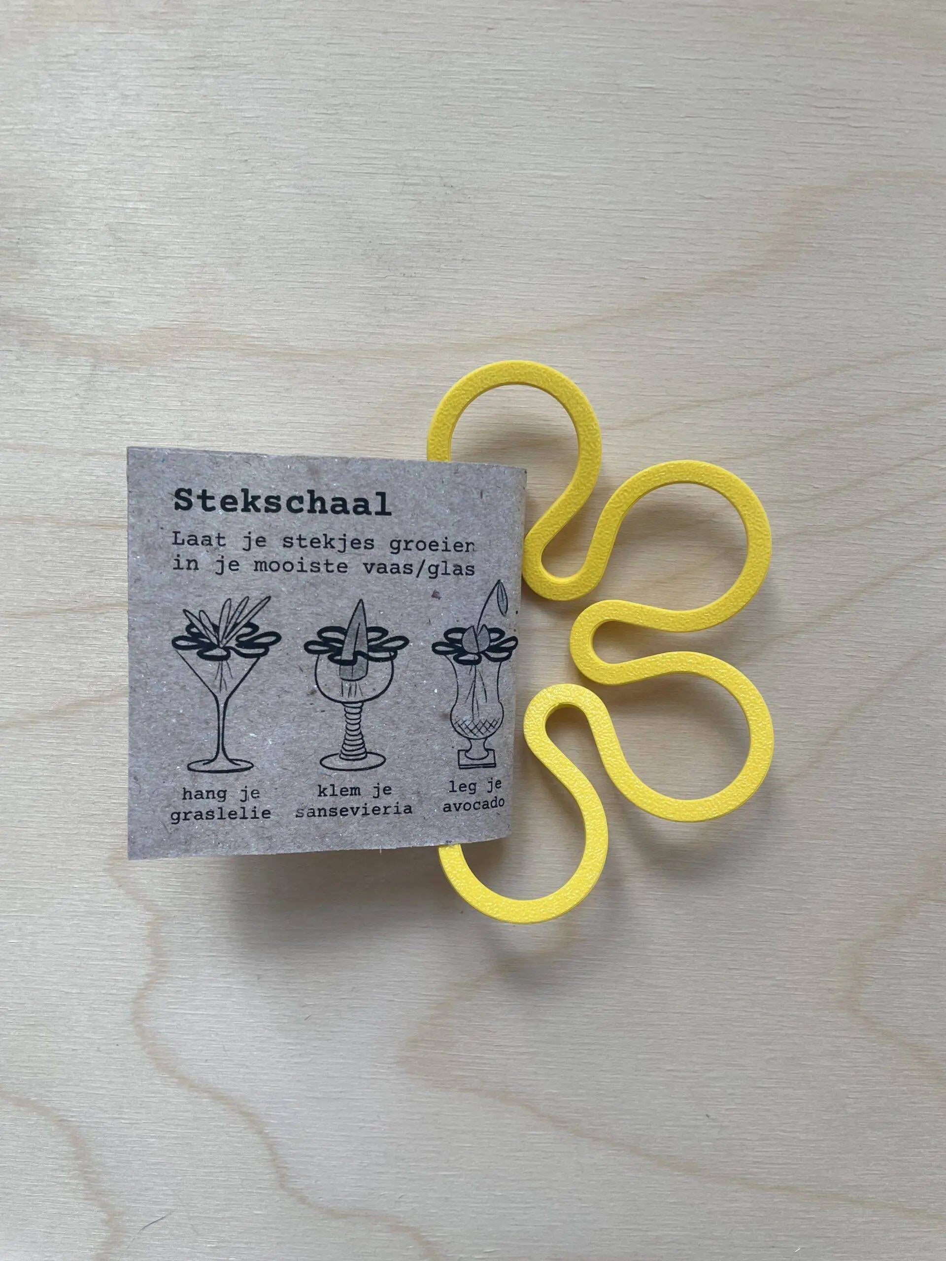 Stekschaaltje (geel)