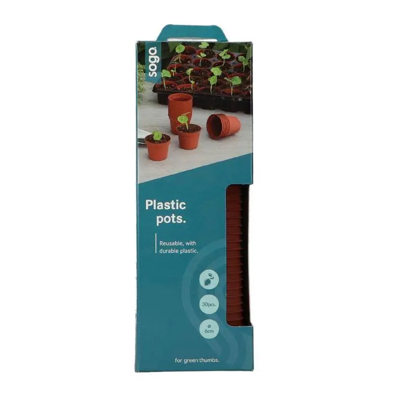 SOGO Plastic kweekpotjes (6 cm, 30 stuks)