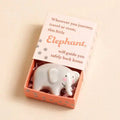 Tiny matchbox met mini beeldje (elephant)
