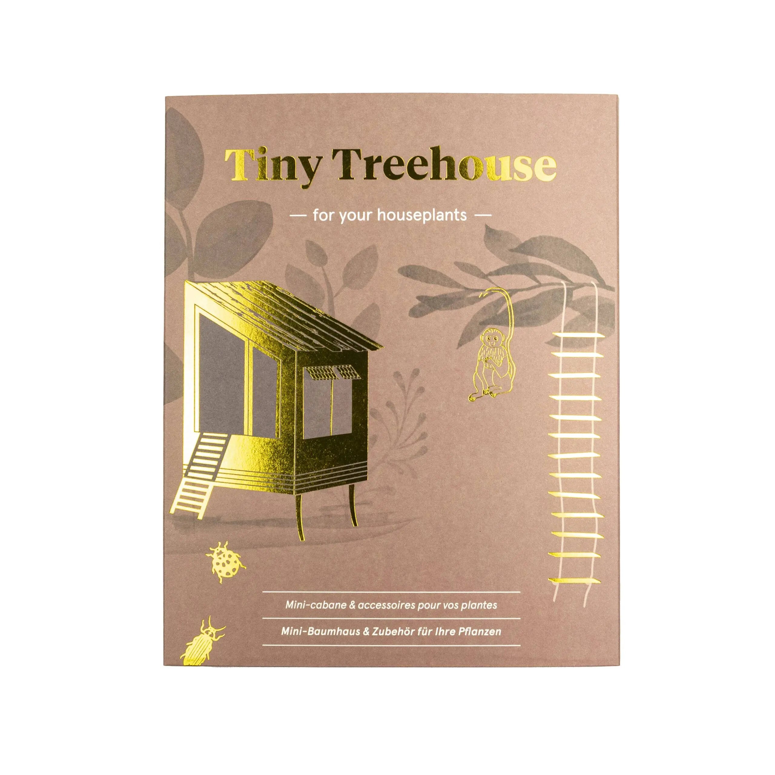 Tiny Treehouse: mini messing boomhutje voor je plant