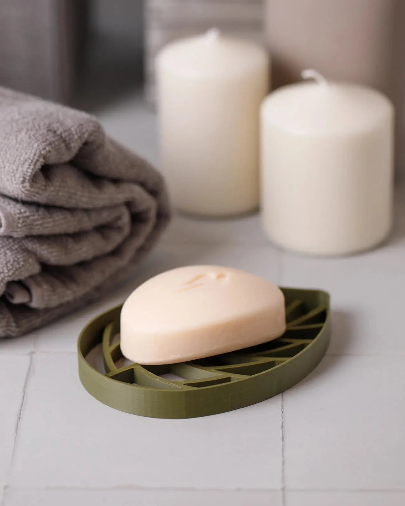 Zeepbakje van Monstera blad (groen) - Gemaakt van 100% duurzaam PLA