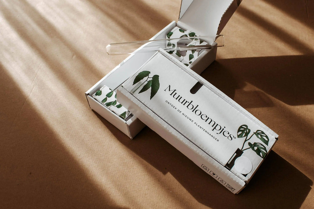 Ophangbaar stekvaasje van glas (transparant)