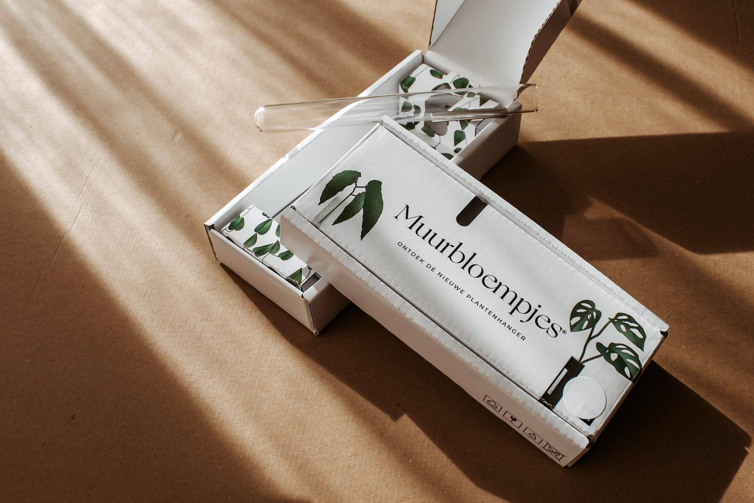 Ophangbaar stekvaasje van glas (transparant)