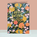 Originele papercut kaart - feel better soon