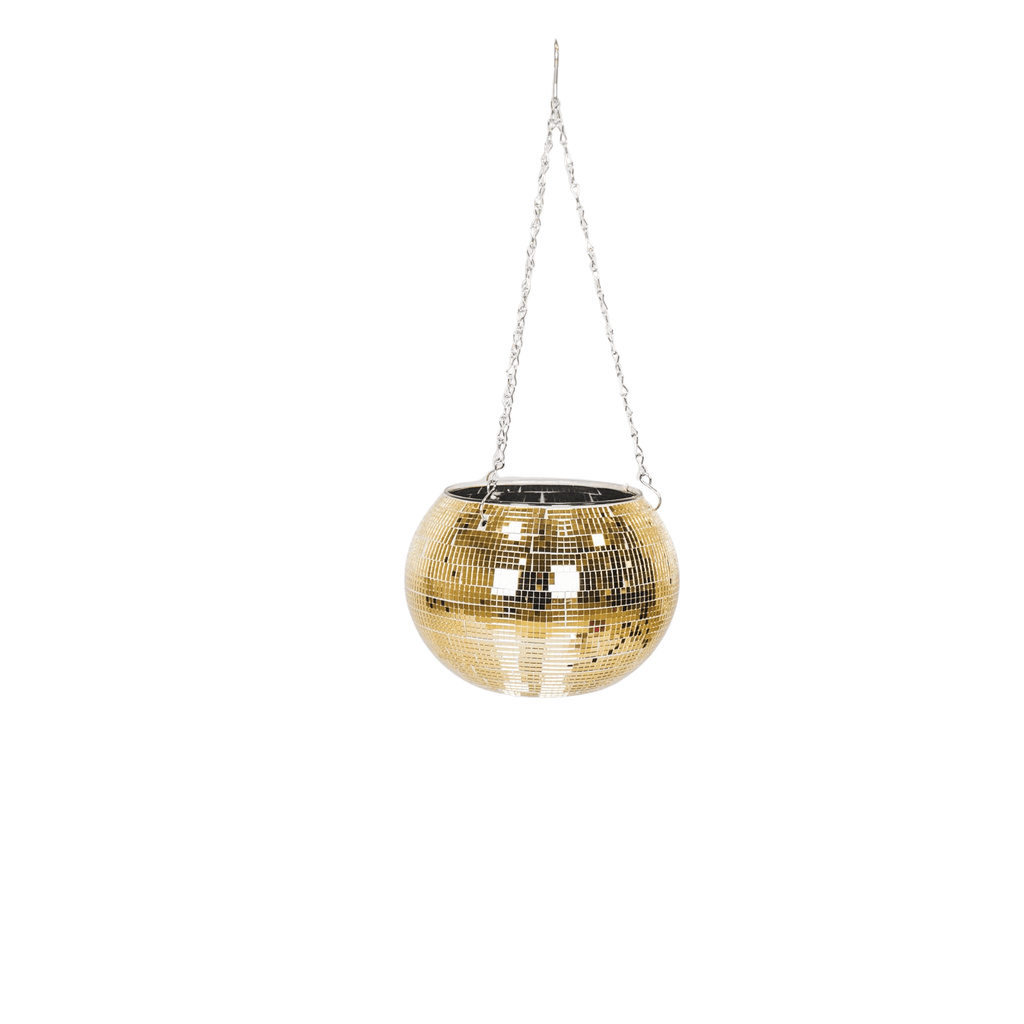Disco hangpotje goud 20 cm
