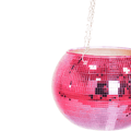 Disco hangpotje roze 25 cm