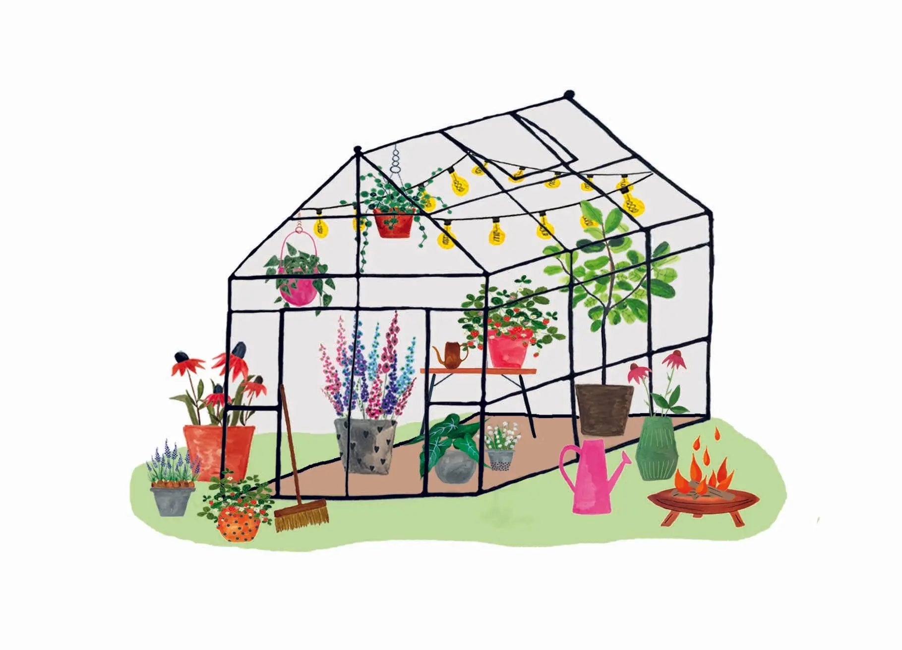 Wenskaart - Kweekkas