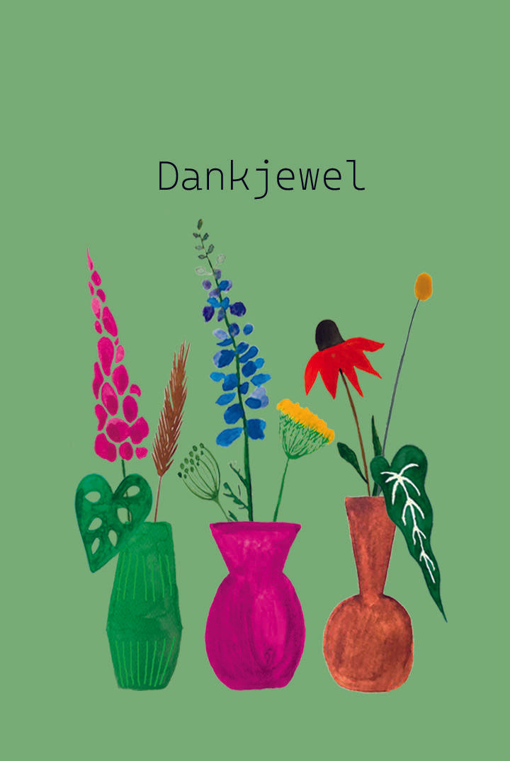 Mini kaartje - Dankjewel