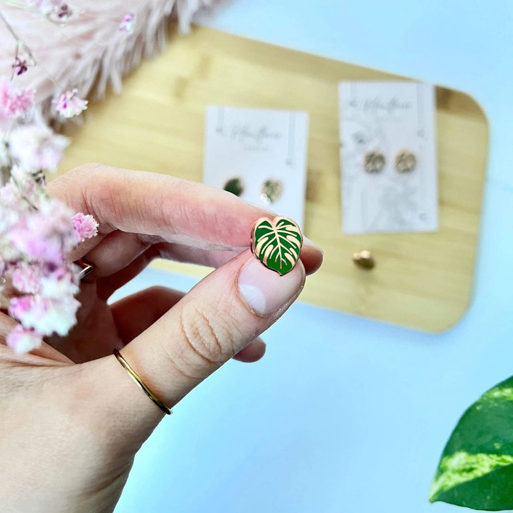 Oorknopjes Monstera blad